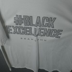 Sean John women's '#Black Excellence' whiT-shirt